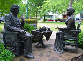 Let's Have Tea statue. Source: Visit Rochester 